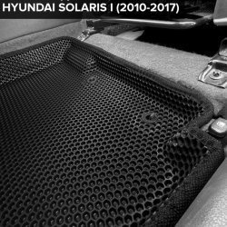 3D коврики EVA с бортами Hyundai Solaris I седан, хэтчбек (2010-2017)