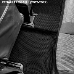 3D коврики EVA с бортами Renault Logan II (2012-2022)