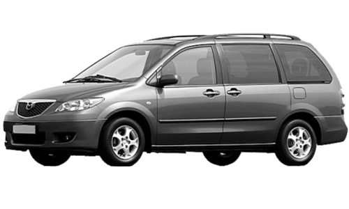 2D коврики EVA в салон  на Mazda MPV II, левый руль (1999-2006)
