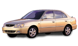 2D коврики EVA в салон и багажник на Hyundai Accent II (1999-2012)