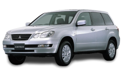 2D коврики EVA в салон на Mitsubishi AirTrek 4WD Turbo, правый руль (2001-2008)