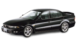 2D коврики EVA в салон на Mitsubishi Galant VIII 4WD, правый руль (1996-2003)