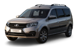 3D коврики EVA с бортами в салон  на Lada Largus I, 5 мест, дорест (2012-2021)